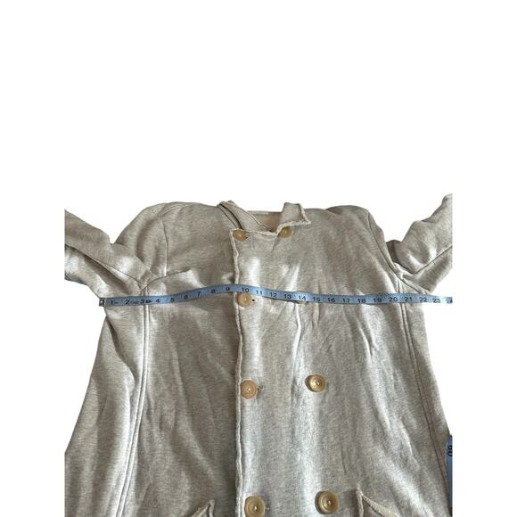 Frank & Eileen Belfast Fleece Lab Trench Double Breast Oversized Jacket Size L - Picture 11 of 13